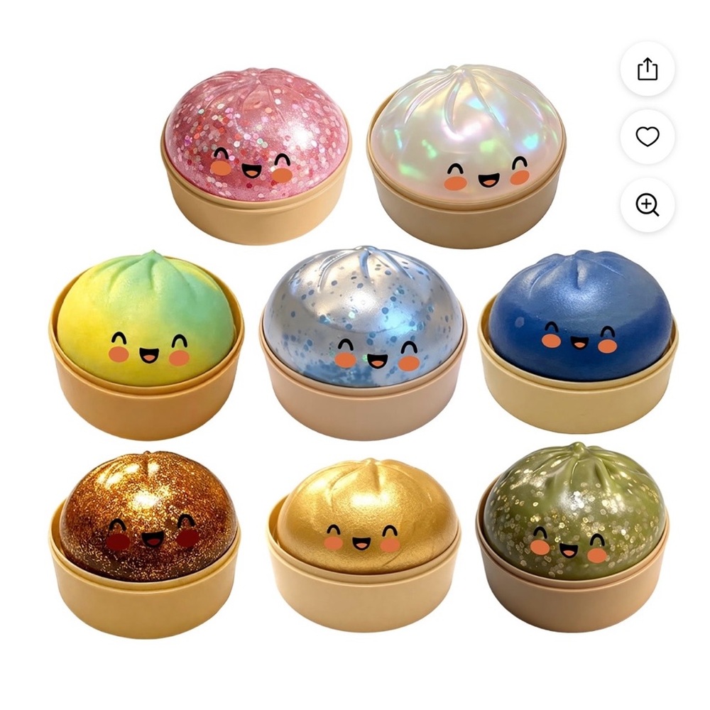 Cute Squishy Dumpling Stress Toys - Assorted Colors